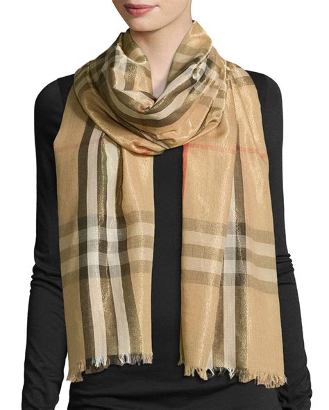 burberry charcoal metallic gauze scarf|burberry scarf 2024.